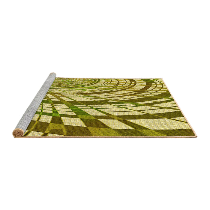 Sideview of Machine Washable Transitional Oak Brown Rug, wshpat2107yw
