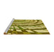 Sideview of Machine Washable Transitional Oak Brown Rug, wshpat2107yw