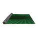 Thickness of Patterned Dark Forest Green Rug, pat2108grn