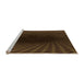 Sideview of Machine Washable Transitional Dark Bronze Brown Rug, wshpat2108org