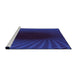 Sideview of Machine Washable Transitional Blue Orchid Blue Rug, wshpat2108pur