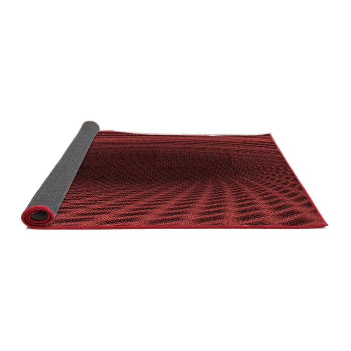 Thickness of Patterned Red Rug, pat2108rd
