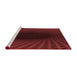 Sideview of Machine Washable Transitional Red Rug, wshpat2108rd