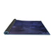 Thickness of Patterned Royal Blue Rug, pat2109blu