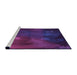 Sideview of Machine Washable Transitional Dark Purple Rug, wshpat2109pur