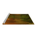 Sideview of Machine Washable Transitional Dark Bronze Brown Rug, wshpat2109yw