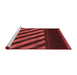 Sideview of Machine Washable Transitional Maroon Red Rug, wshpat2110rd