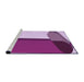 Sideview of Machine Washable Transitional Medium Violet Red Pink Rug, wshpat2112pur