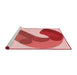 Sideview of Machine Washable Transitional Light Coral Pink Rug, wshpat2113rd