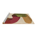 Sideview of Machine Washable Transitional Fire Brick Red Rug, wshpat2116brn