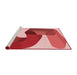 Sideview of Machine Washable Transitional Light Coral Pink Rug, wshpat2116rd