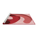 Sideview of Machine Washable Transitional Light Coral Pink Rug, wshpat2117rd