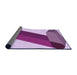 Thickness of Patterned Medium Violet Red Pink Rug, pat2118pur