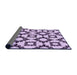 Thickness of Patterned Purple Rug, pat212pur