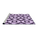 Sideview of Machine Washable Transitional Purple Rug, wshpat212pur