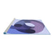 Sideview of Machine Washable Transitional Deep Periwinkle Purple Rug, wshpat2120blu