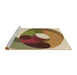 Sideview of Machine Washable Transitional Saddle Brown Rug, wshpat2120brn