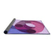 Thickness of Patterned Bright Lilac Purple Rug, pat2120pur