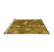 Sideview of Machine Washable Transitional Dark Bisque Brown Rug, wshpat2122org