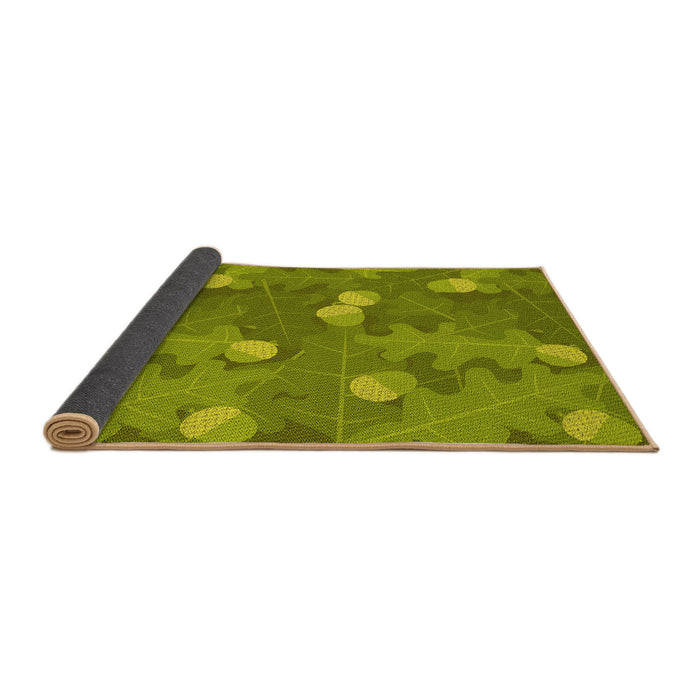 Thickness of Patterned Pistachio Green Rug, pat2122yw