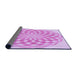 Thickness of Patterned Blossom Pink Rug, pat2123pur