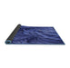 Thickness of Patterned Light Slate Blue Rug, pat2124blu