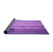 Thickness of Patterned Purple Rug, pat2125pur