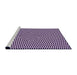 Sideview of Machine Washable Transitional Dark Purple Rug, wshpat2126pur