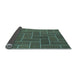 Thickness of Patterned Sea Green Rug, pat2127lblu
