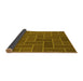 Thickness of Patterned Dark Bronze Brown Rug, pat2127yw