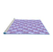 Sideview of Machine Washable Transitional Medium Purple Rug, wshpat2128blu