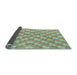 Thickness of Patterned Light Green Rug, pat2128lblu