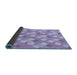 Thickness of Patterned Purple Rug, pat2129blu