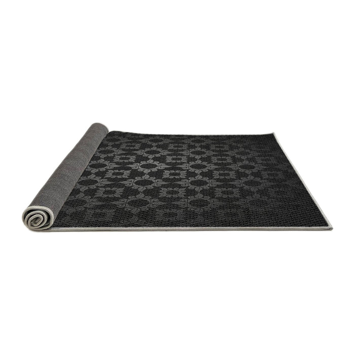Thickness of Patterned Midnight Gray Rug, pat213gry