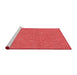 Sideview of Machine Washable Transitional Red Rug, wshpat2130rd