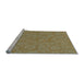 Sideview of Machine Washable Transitional Light Brown Rug, wshpat2131lblu