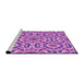 Sideview of Machine Washable Transitional Violet Purple Rug, wshpat2132pur