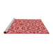 Sideview of Machine Washable Transitional Light Coral Pink Rug, wshpat2132rd