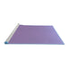 Sideview of Machine Washable Transitional Purple Mimosa Purple Rug, wshpat2133blu