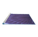 Sideview of Machine Washable Transitional Purple Rug, wshpat2135blu