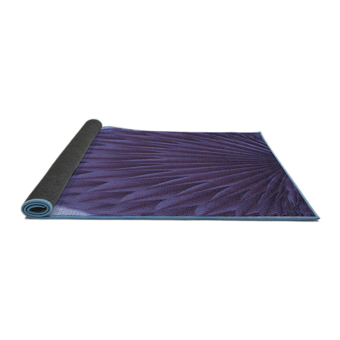 Thickness of Patterned Purple Rug, pat2135blu
