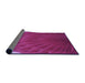 Thickness of Patterned Crimson Purple Rug, pat2135pur