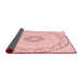 Thickness of Patterned Pink Rug, pat2136rd