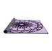 Thickness of Patterned Purple Rug, pat2137pur