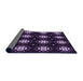 Thickness of Patterned Purple Sage Bush Purple Rug, pat2139pur