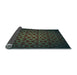 Thickness of Patterned Midnight Gray Rug, pat214lblu