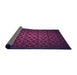 Thickness of Patterned Purple Lily Purple Rug, pat214pur
