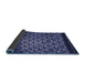 Thickness of Patterned Periwinkle Purple Rug, pat2141blu