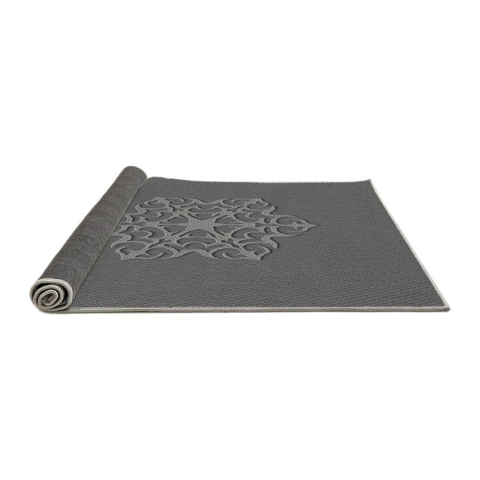 Thickness of Patterned Gray Rug, pat2143gry