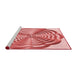 Sideview of Machine Washable Transitional Pink Rug, wshpat2144rd